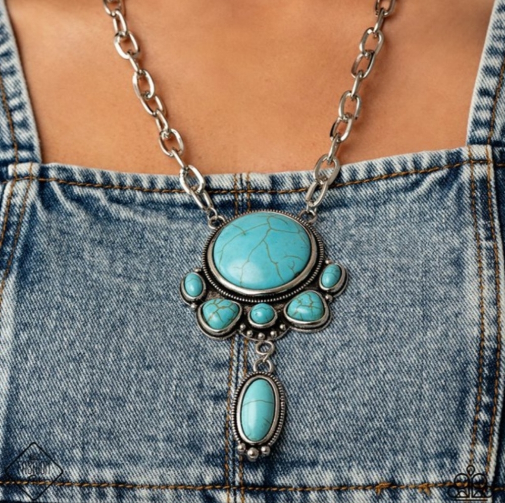 Paparazzi Geographically Gorgeous Blue Necklace